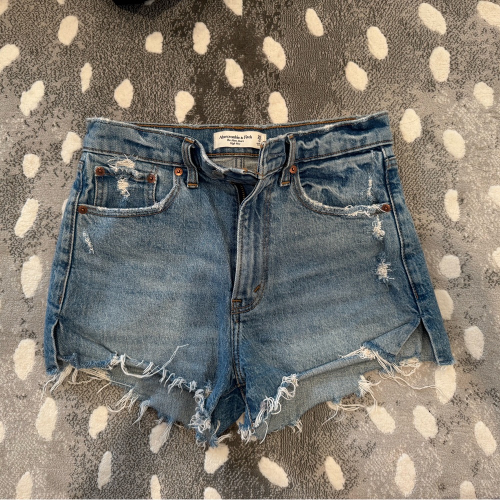 Abercrombie & Fitch Light Blue Jean Shorts
